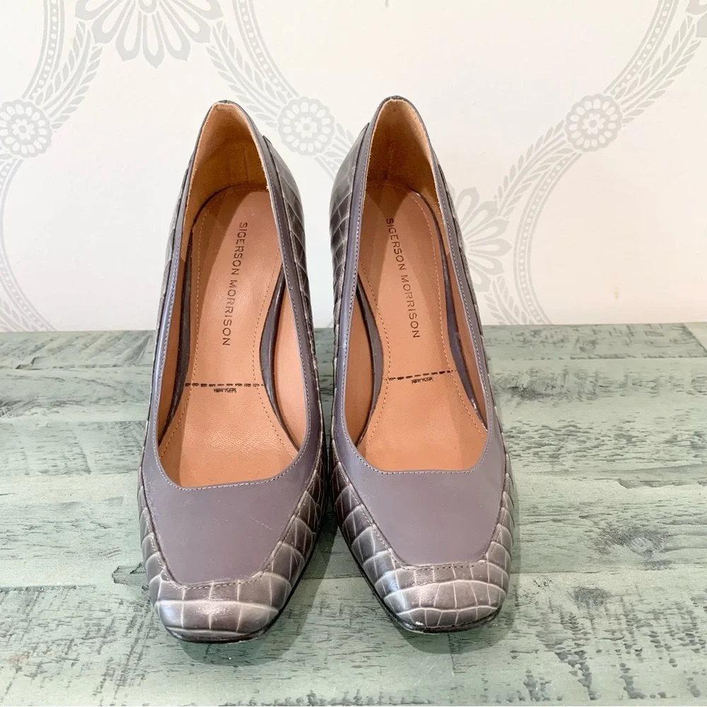 Sigerson Morrison Shoes Heels Gray 6.5